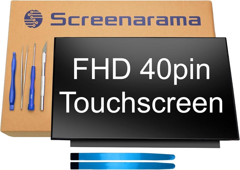 SCREENARAMA New Screen Replacement for B156HAK02.3, OnCell Touch, FHD 1920x1080, IPS, Matte, LCD LED Display with Tools - Image 1